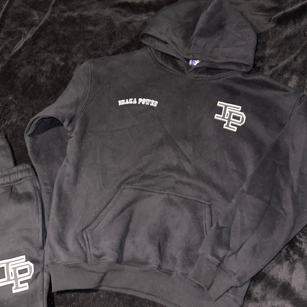 INAKA POWER - black “Everyday hoodie/jogger set”